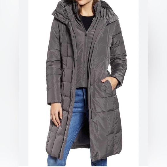 Cole Haan Signature Gray Women’s Long Coat Size Medium - Picture 1 of 9